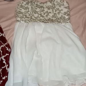 GB white prom dress